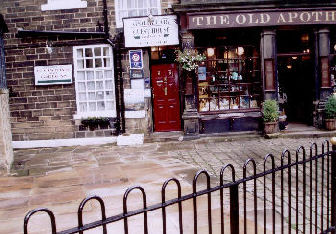 View from the Apothecary Guest House, Haworth